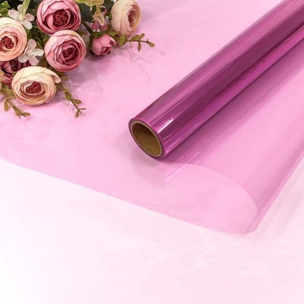 Упаковочная пленка 40мкм (0,58*10 м) Малиновый, 1 шт.