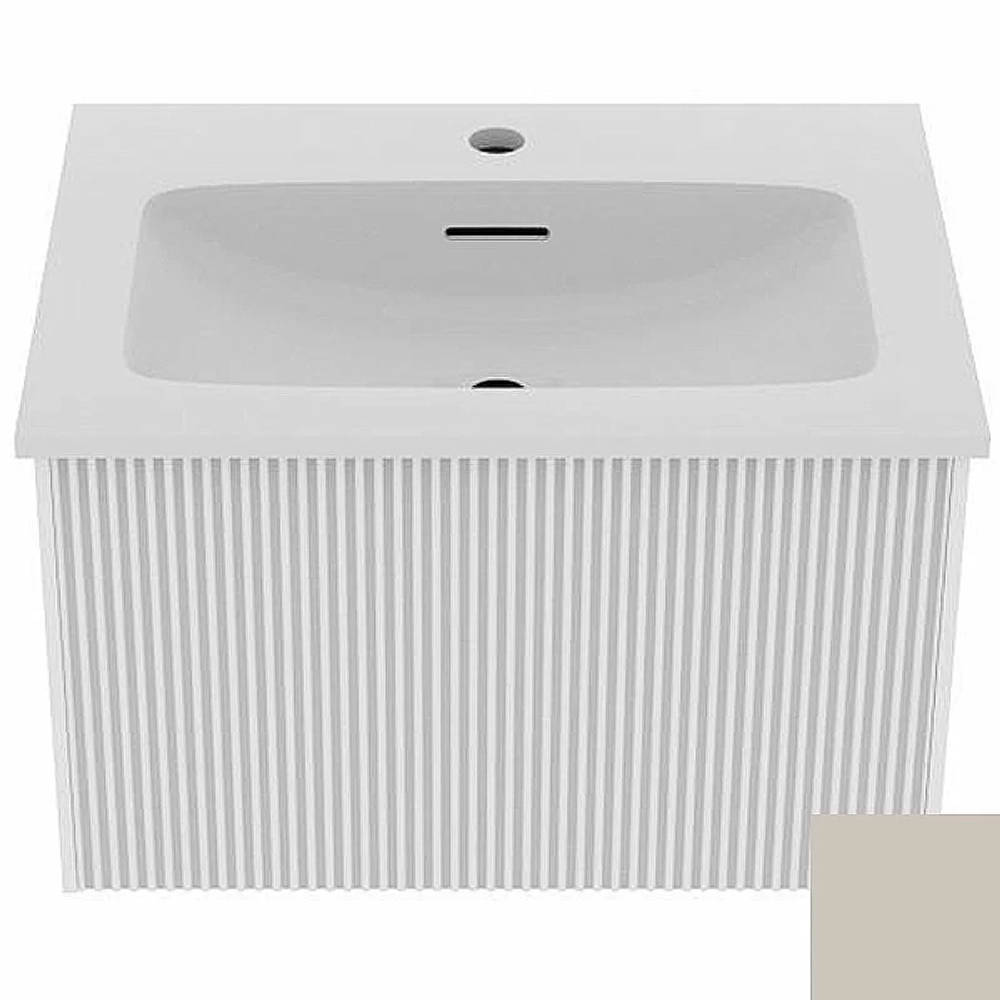 Тумба с раковиной La Fenice Terra 60 бежевая матовая