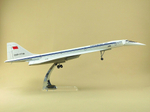 Модель самолета Ту-144 (М1:100, Аэрофлот СССР-77110) конфигурация посадочная с шасси