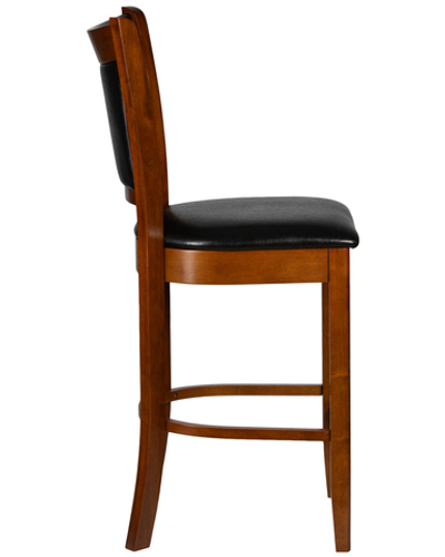 Стул полубарный DOBRIN GARRY COUNTER, шоколад, черный