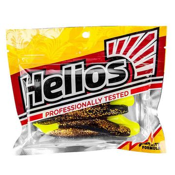 Виброхвост Vigor 3,75'/9.5 см Black Sparkles LT 7шт. (HS-6-033) Helios