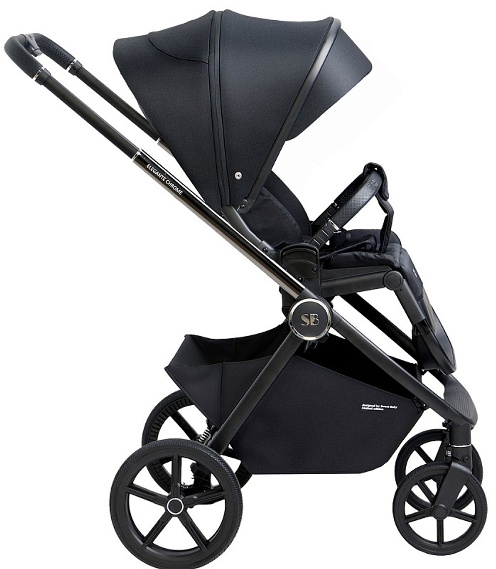 Детская коляска Sweet Baby Elegante 3 в 1 Chrome Black