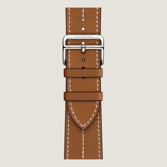 Ремешок Apple Watch Hermès Simple Tour 45 mm ( Коричневая Кожа)