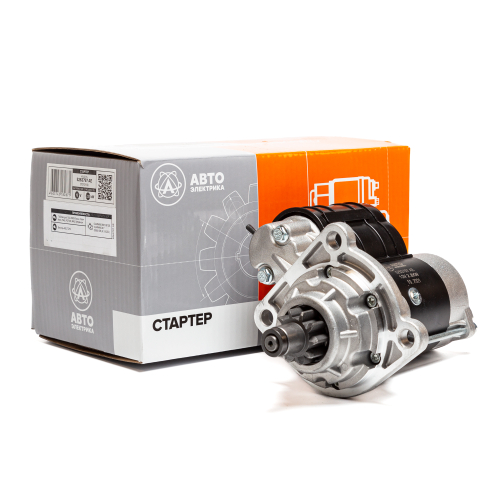 Стартер редукторный, ГАЗ, ПАЗ, FOTON, МАЗ, дв. CUMMINS, ЯМЗ, 12 В, 2.8/4.2 кВт, 10 зуб. (ан. 11010114, 8052.3708, 8042.3708)