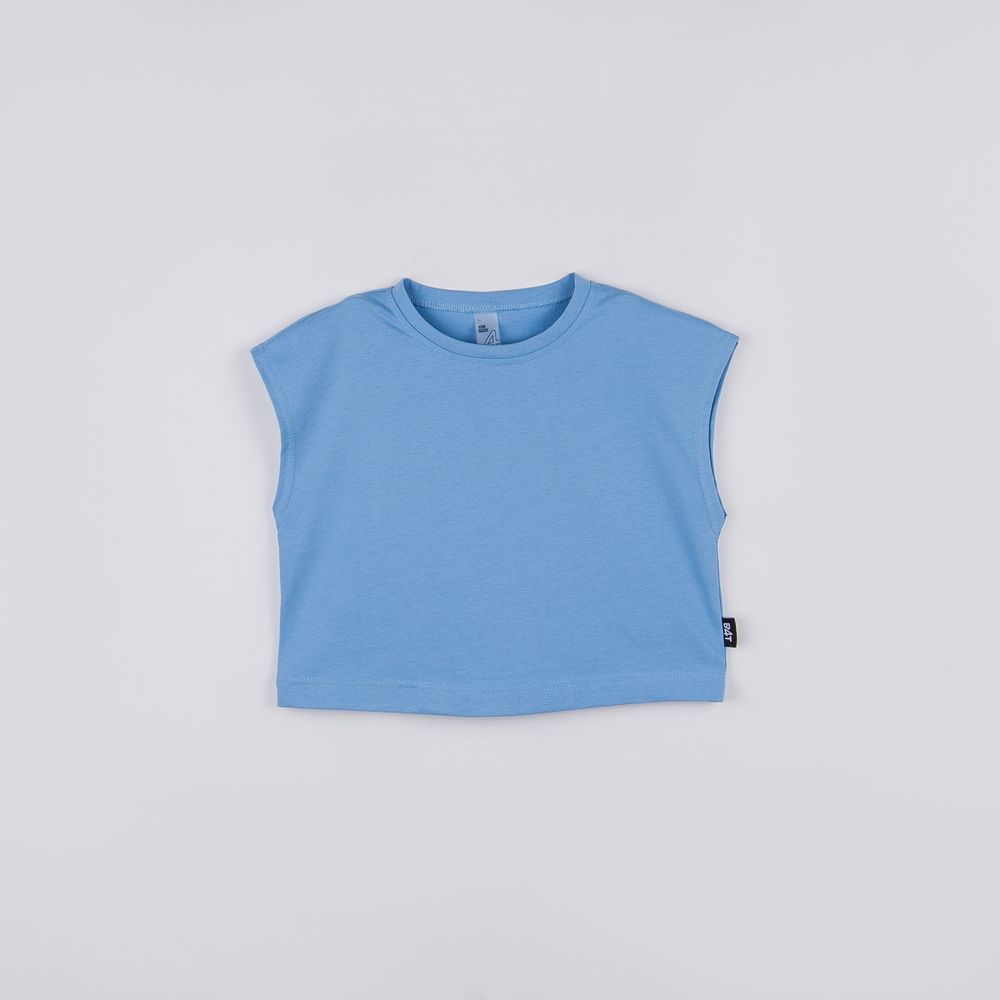 Футболка укороченная без рукавов "Небо" подростковая