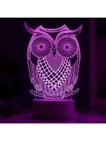 Светильник Большой филин LED RGB от