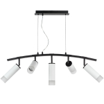LR7353628631 Люстра RULLO 5х50W GU10 ЧЕРНЫЙ/БЕЛЫЙ (571735+214436-2+214486-3+202431-5)