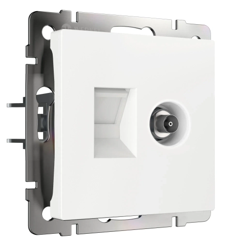 Розетка ТВ+Ethernet RJ-45 6 cat. (белый) W1181301