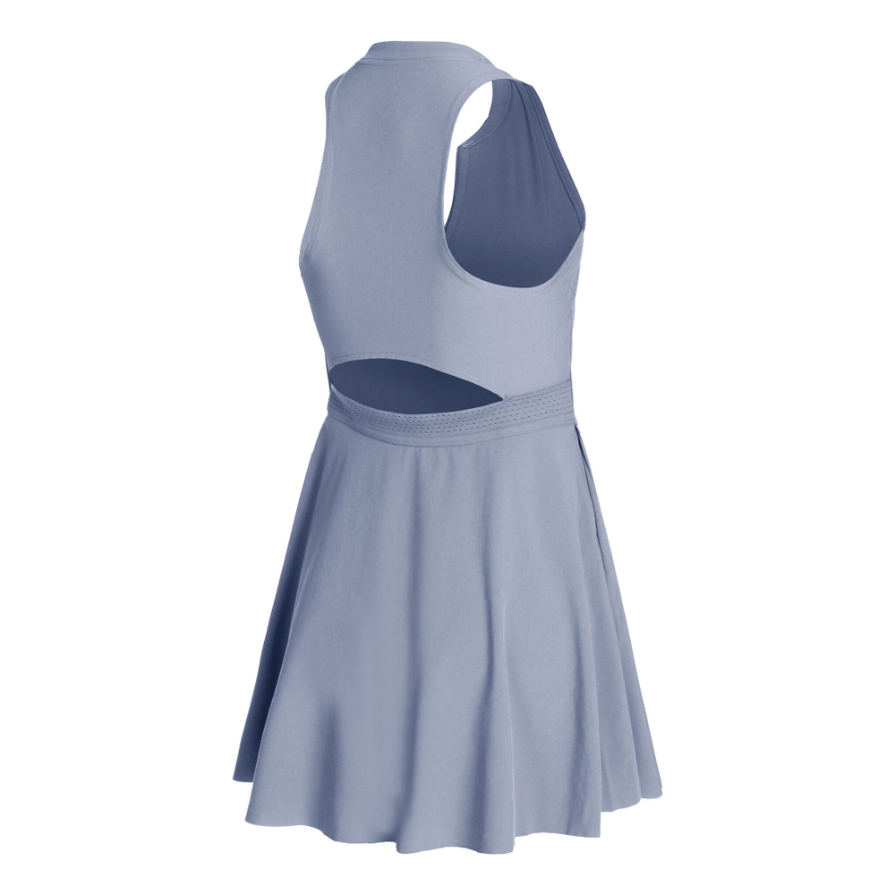 Женская теннисное платье Nike Dri-Fit Advantage Dress Women - Blue Grey