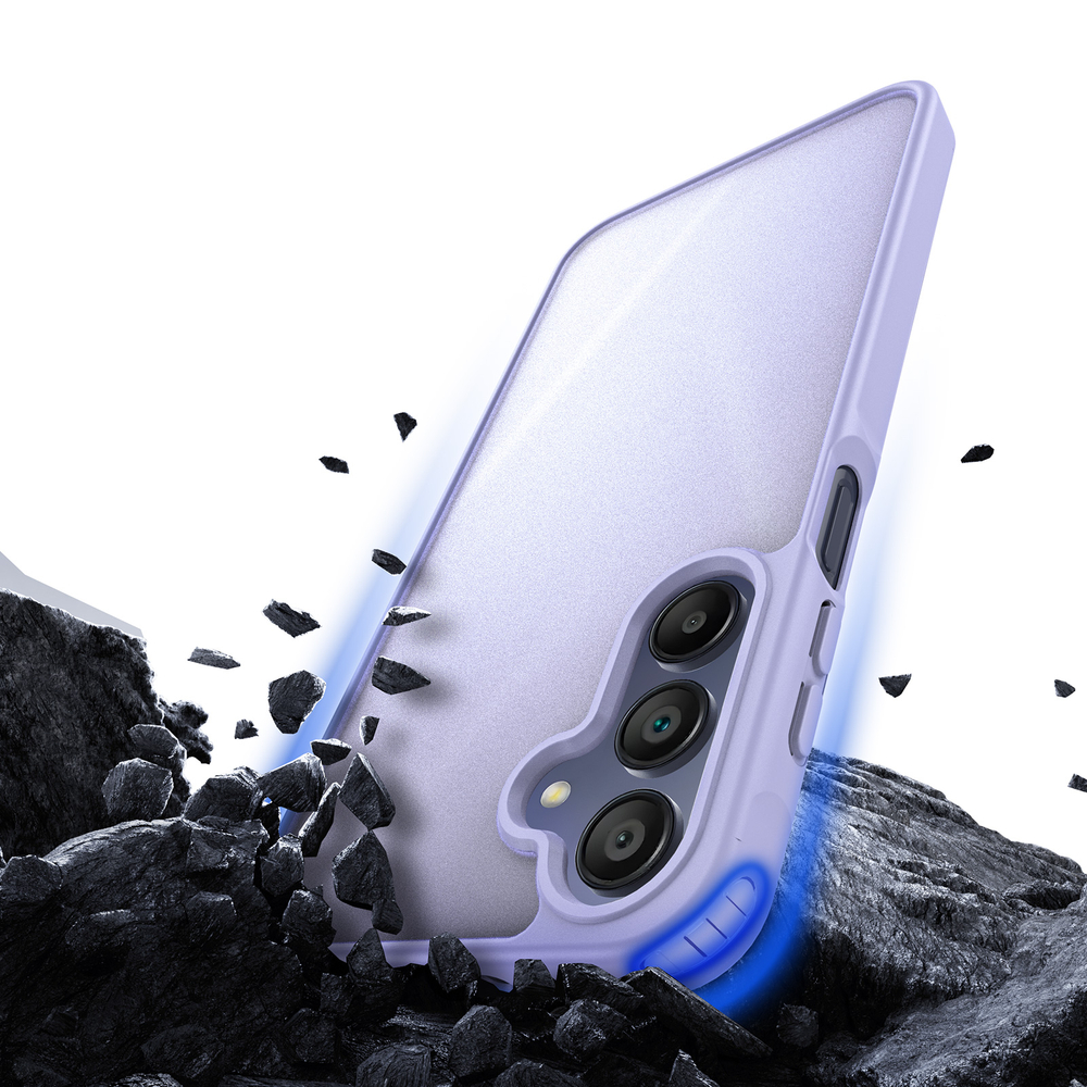 Прозрачный матовый чехол светло-фиолетового цвета для Samsung Galaxy A17 (5G, 4G), Galaxy A26 5G и Galaxy A16 (5G, 4G), серия Yind Series от Dux Ducis