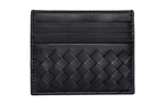 Bottega Veneta Intrecciato Card Case Black