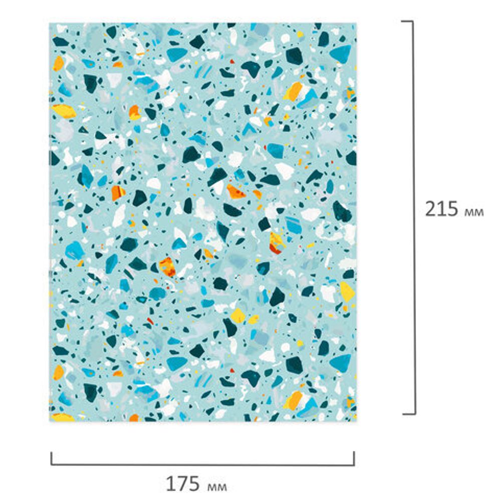 Тетрадь на кольцах А5 175х215 мм, 120 л., твердый картон, клетка, BRAUBERG, "Абстракция", 404077