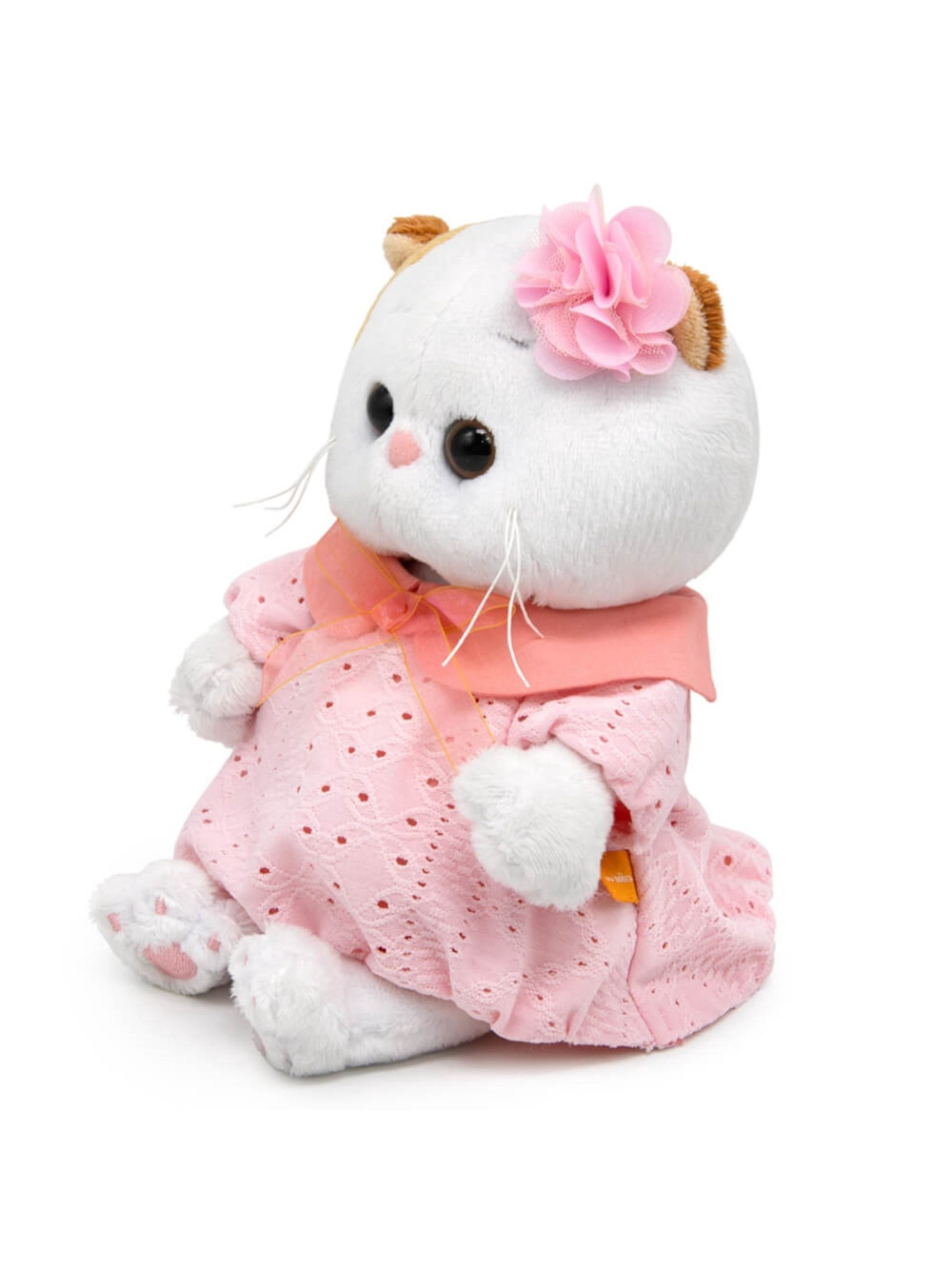 Мягкая игрушка Кошечка Ли-Ли в пудровом платье 20 см LB-141
