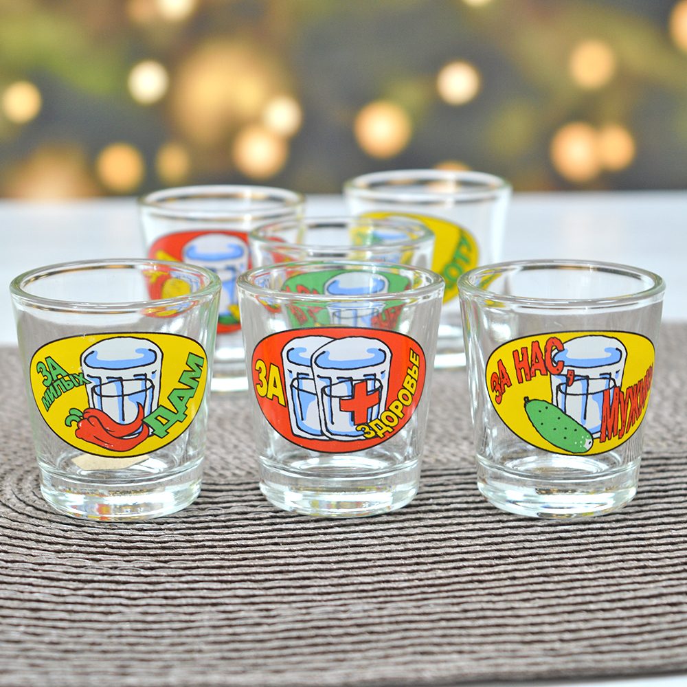 Набор стаканов 6шт 50мл "Ода" Тосты