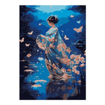 Картина по номерам 20*28,5см "Девушка на озере" (Lori)