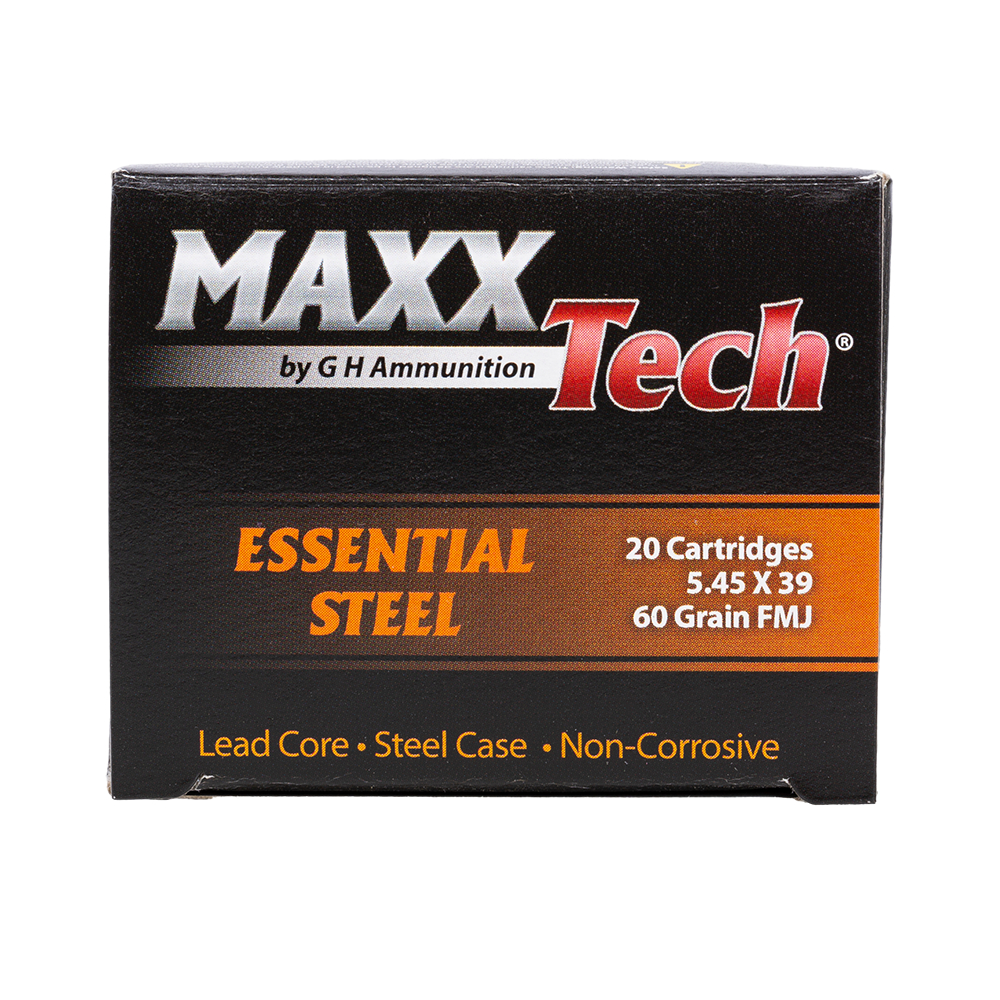 Патроны 5,45х39 MAXXTECH FMJ 3,8гр., коробка 20 шт.