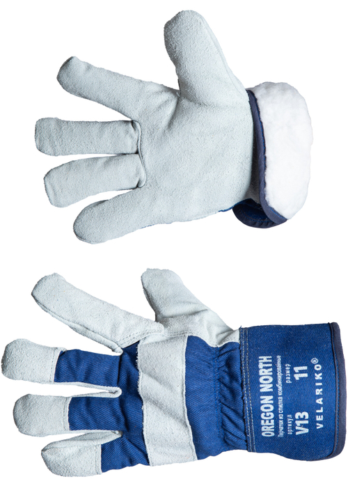 Перчатки утепленные комб. спилковые ОРЕГОН НОРД V13 р.10