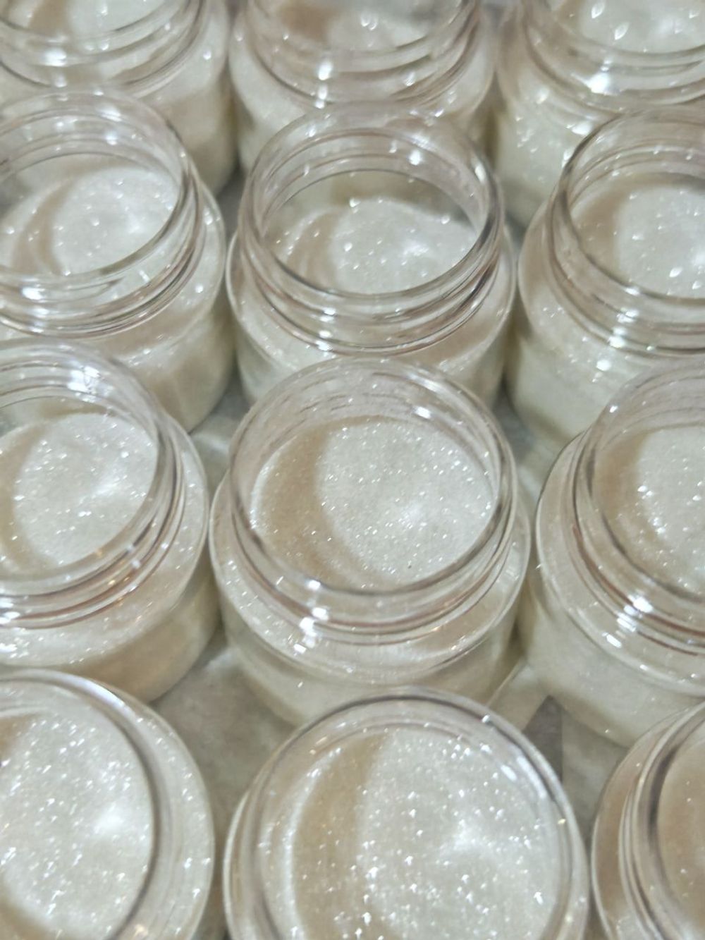 Блёстки Глиттер 301-02мм Белый прозрачный глянец - универсальные