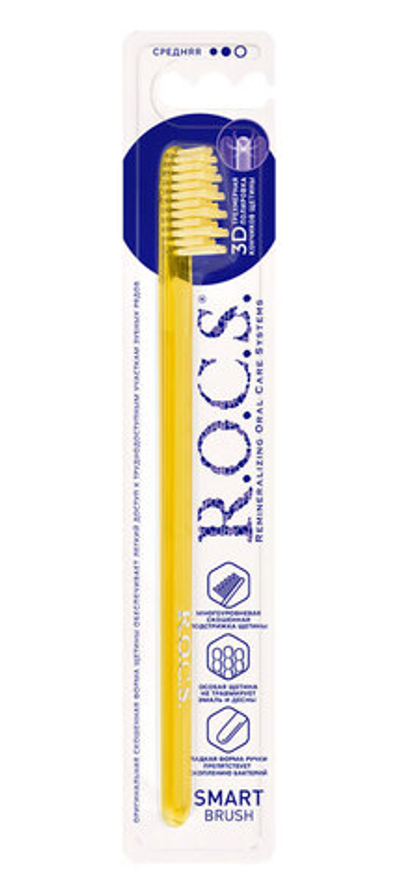 Зубная щетка ROCS Модельная средняя
