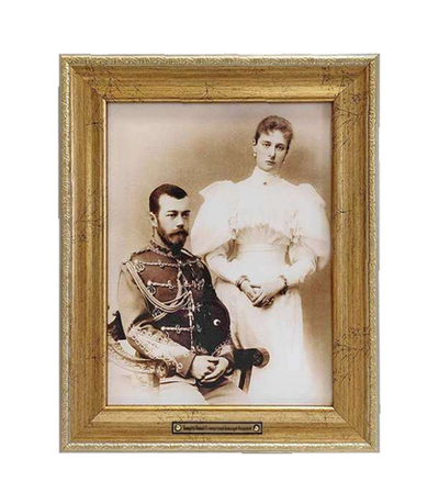 Фотография на холсте Царь Николай II с Царицей Александрой Федоровной