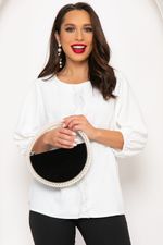 Блуза "Ход королевы" (вайт) Б4339 LT Collection (Акция)