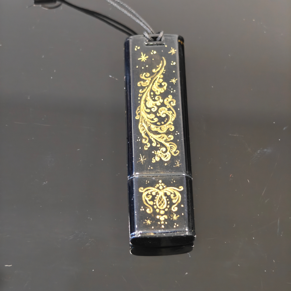 Флешка USB в футляре с ручной росписью "Сказочный конь"