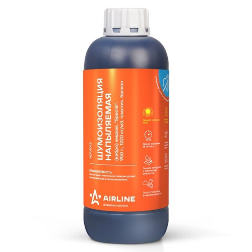 Шумоизоляция (вибро) жидкая, напыляемая  Special , 950 г., 1220 кг/м3, пластик. баллон (AIRLINE)