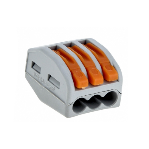 EKF Клемма СМК 222-413 с рычагом 3х(0,08-4мм2) plc-smk-413