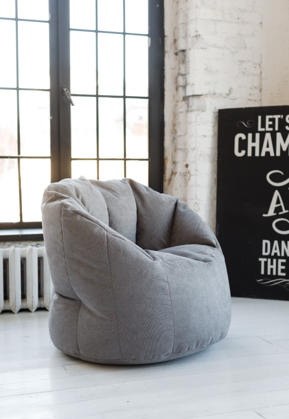 Кресло Пенек Зефир Светло-Серый