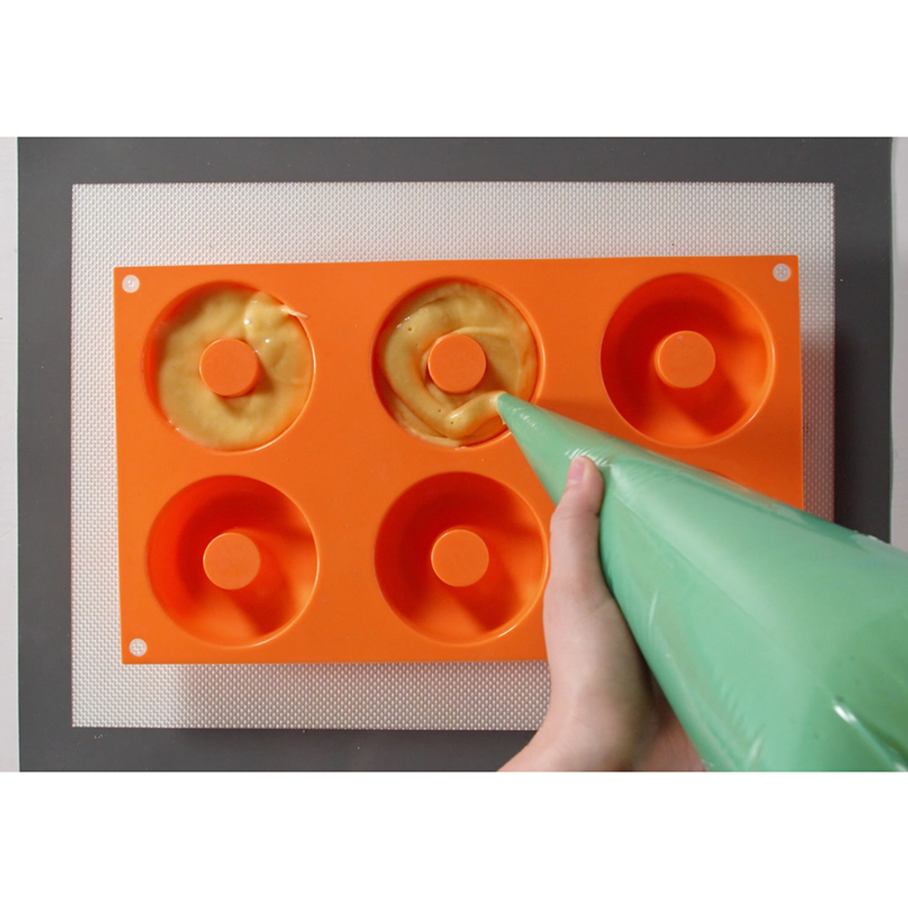 Форма для приготовления пончиков donuts 18 х 33 см силиконовая