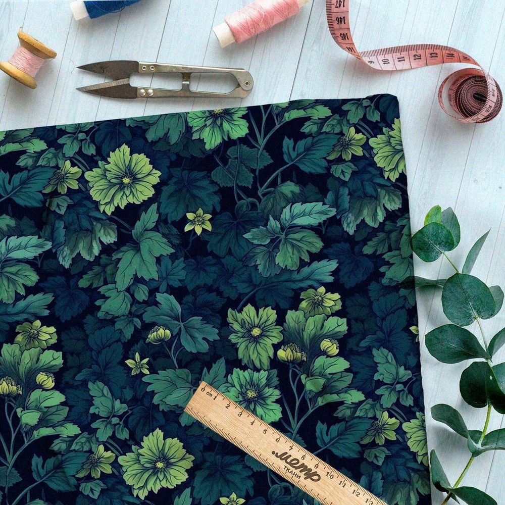 Ткань премиум дюспо сумеречная изгородь