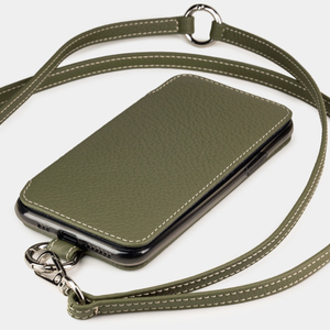 Чехол кожаный Marcel для iPhone 11 Pro зеленого цвета