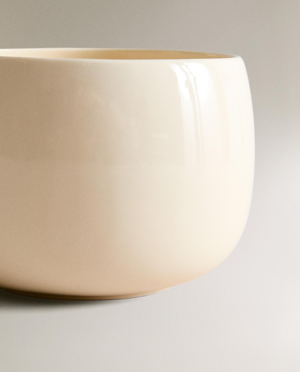Zara Home чашка из каменной керамики, цвет кремовый, 15.3 см