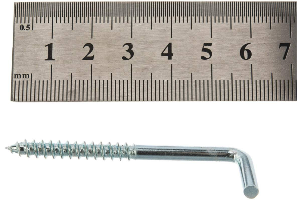 КРЮК СТРОЙБАТ Г-ОБРАЗНЫЙ 5,0Х60 2ШТ 6631