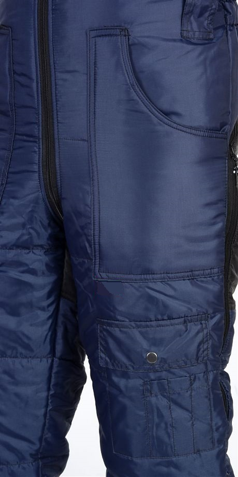 Костюм "ЛЮКС" Синий с черным куртка, полукомбинезон тк. Оксфорд