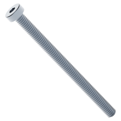2804 Series Zinc-Plated Steel Low Profile Socket Head Screw (M4 x 0.7mm, 55mm Length) - 25 Pack