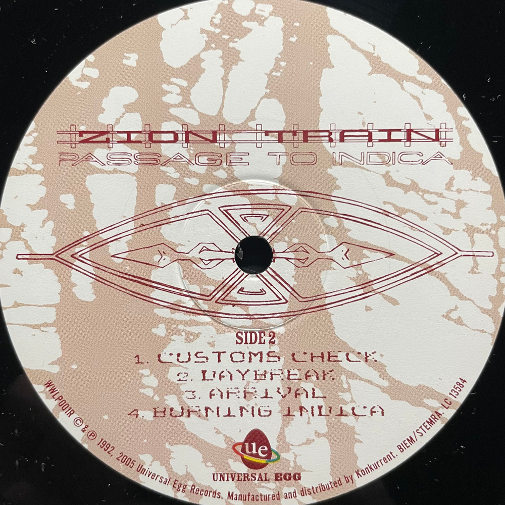 Zion Train ‎– Passage To Indica 2LP (Англия 2005г.)