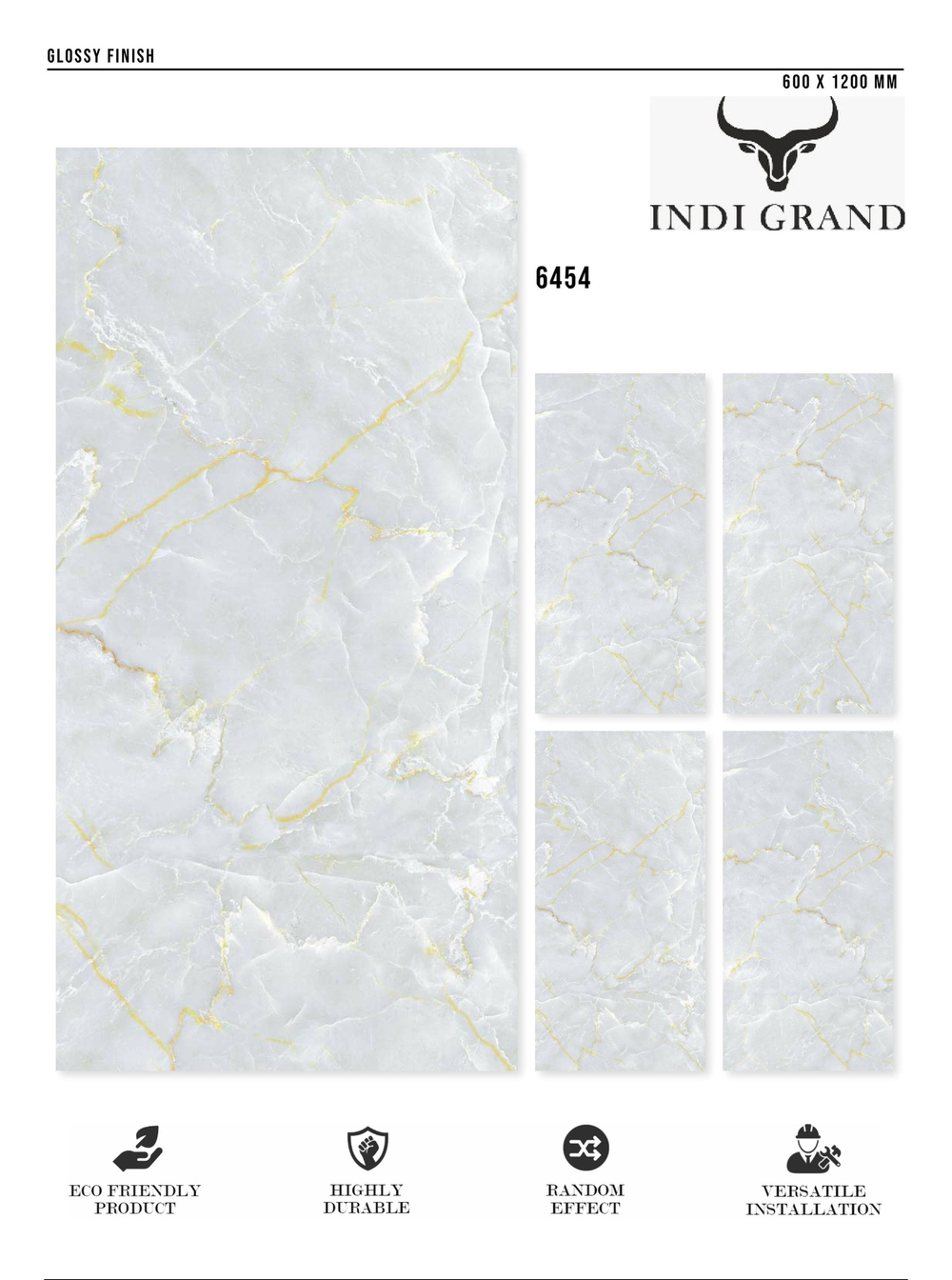 Керамогранит glossy №5, 60х120, 6454