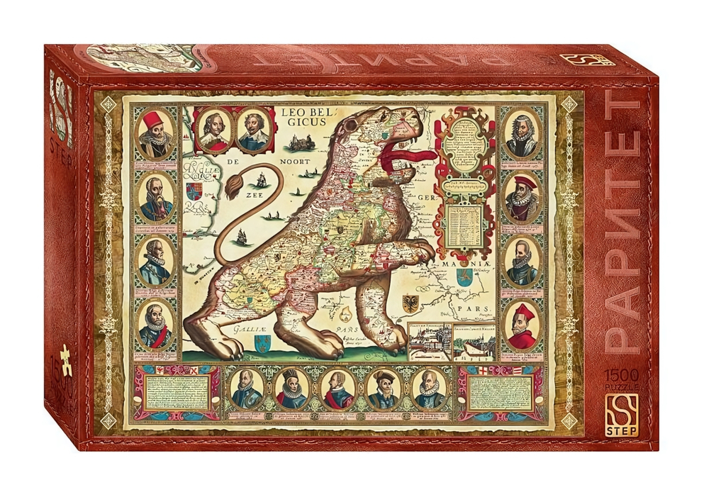 Пазл 1500эл. "Карта "Лев бельгийский" (Степ пазл)