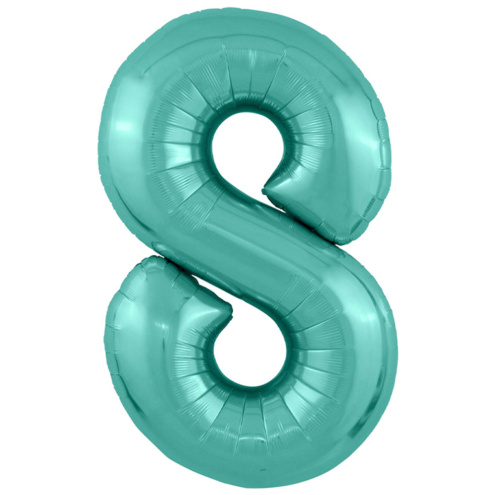 Фольгированная цифра, цвет Бискайский Зеленый 102 см