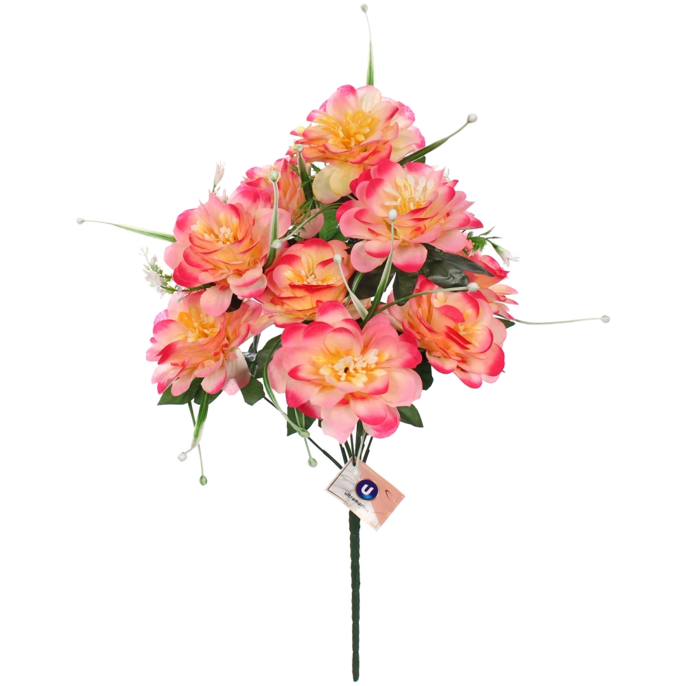 Искусственные цветы «Цветочная мелодия» 50см 9 цветков розово-красные