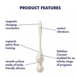 Тренажер для интимных мышц с вибрацией Satisfyer Love Birds 1 белый (Connect App)