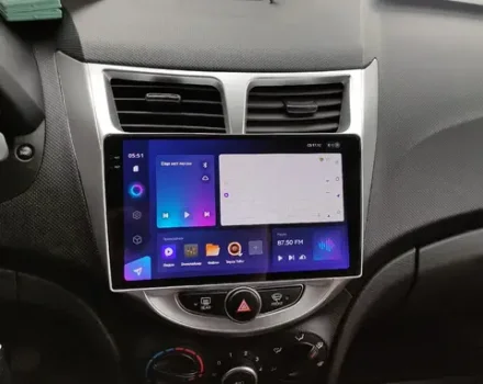 Магнитола для Hyundai Solaris 2010-2016 - Carmedia OL-9707 QLed+2K, Android 13,UIS7870 (DUDU7), CarPlay, SIM-слот