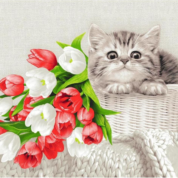 Вафельное полотно "Подарок" | ш.50 см | 170 г/м² | хлопок-100%