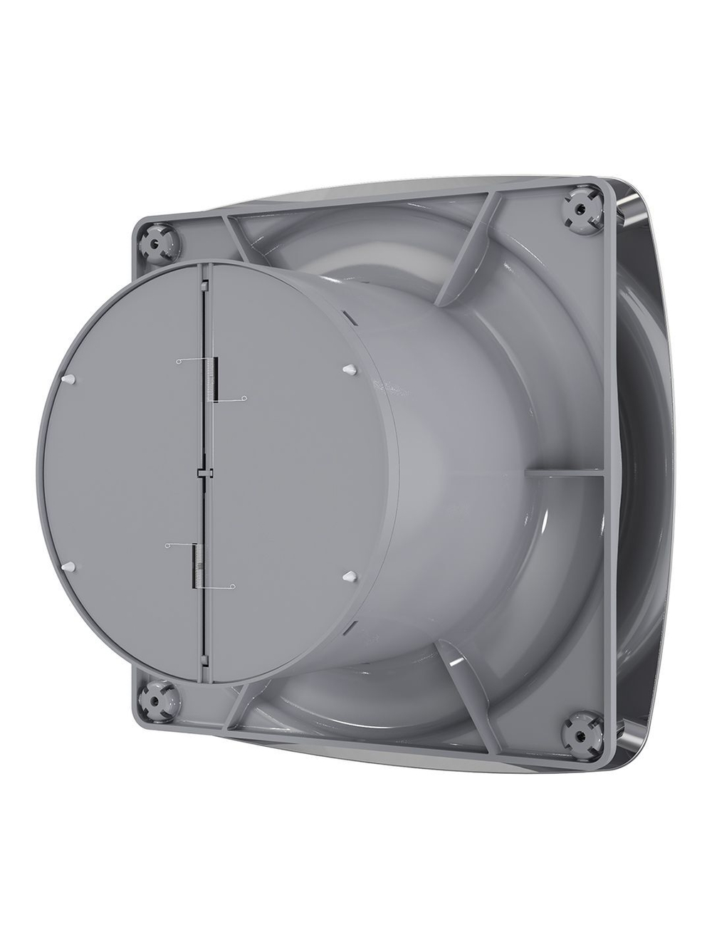 Вентилятор накладной RIO D125 обратный клапан Chrome DICITI