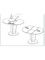 Стол кухонный обеденный круглый раздвижной 90х90х74,5 см