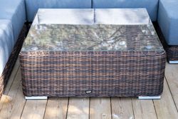 "Капри" трансформирующаяся лаунж-зона из искусственного ротанга, цвет коричневый