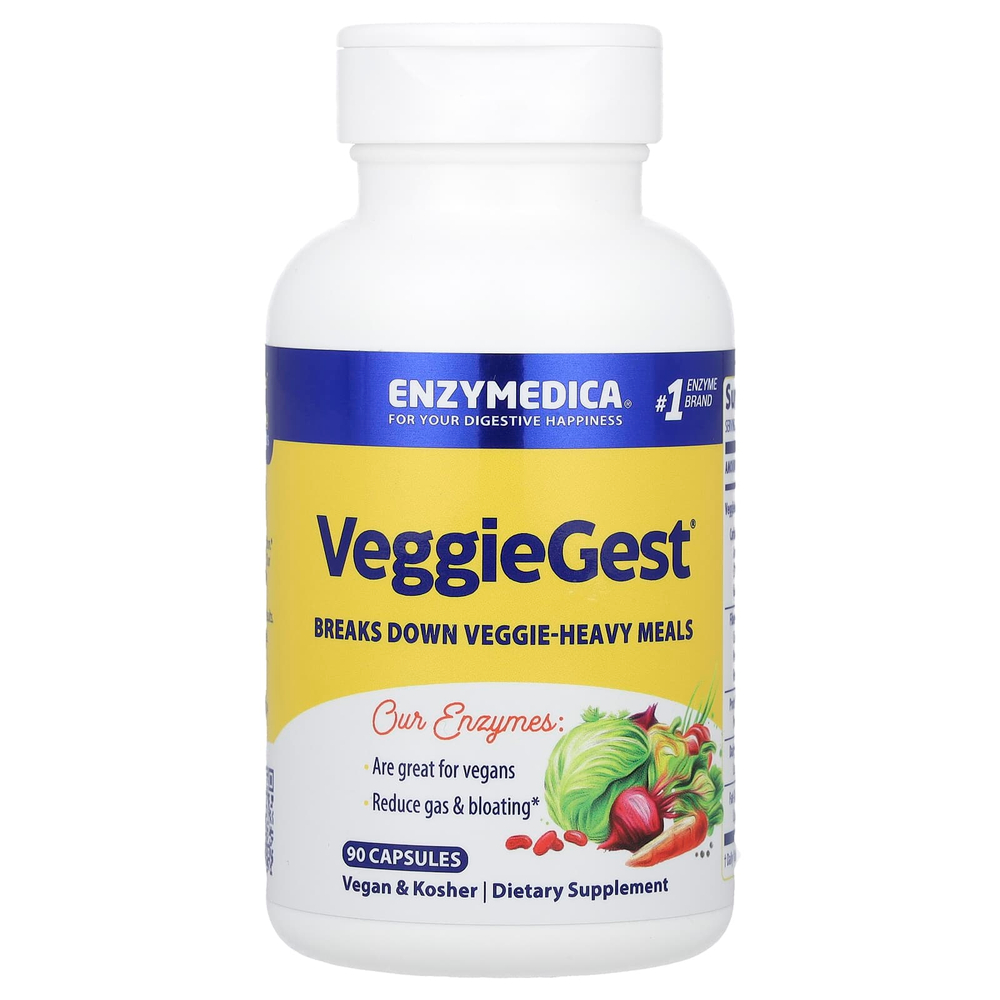 Enzymedica, VeggieGest®, 90 капсул