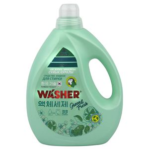 Гель WASHER средство жидкое для стирки Green Fresh 2 000 мл/бут 4 бут/кор