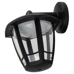 Садово-парковый светильник ЭРА «Дели 3» ДБУ 07-8-006 черный 6-гранный настенный IP44 светодиодный 8Вт 3000K | Садово-парковые светильники